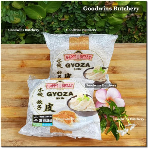 Pastry frozen SKIN GYOZA kulit pangsit siomay wonton ravioli dumpling dimsum TYJ HAPPY BELLY Singapore ROUND 10cm 38 sheets 300g 10.58oz